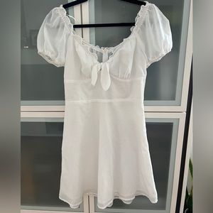 White dress.